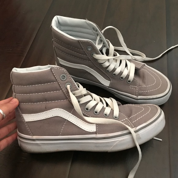 grey high top vans